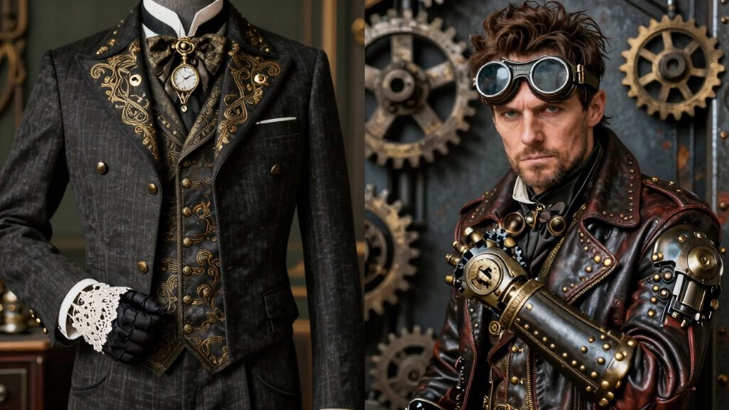 elegant versus rugged steampunk