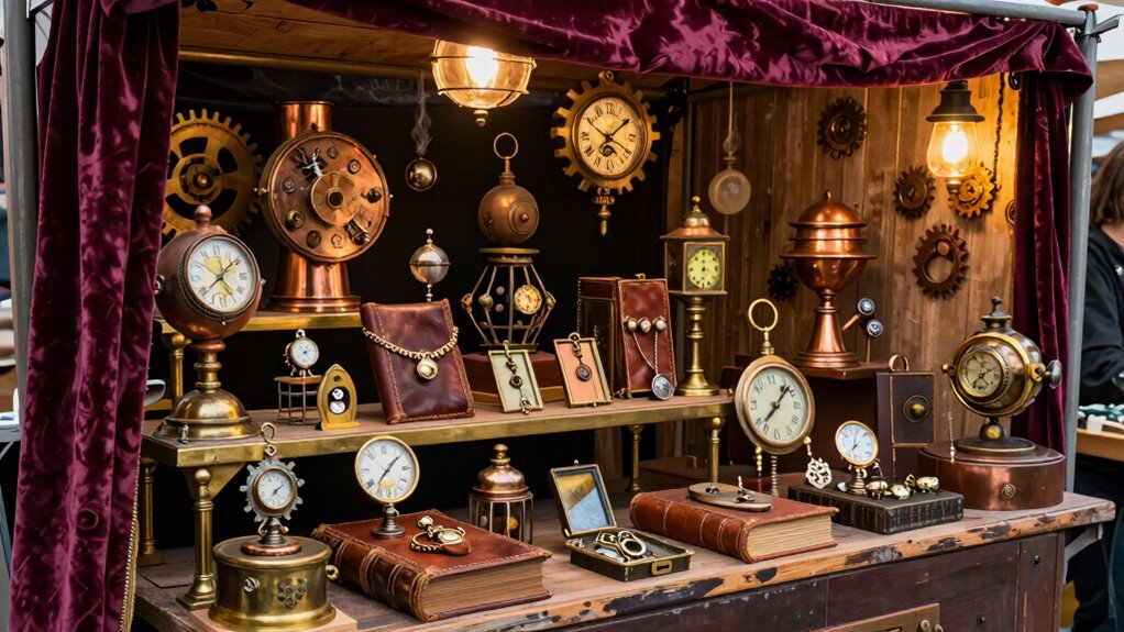 elevate steampunk booth displays