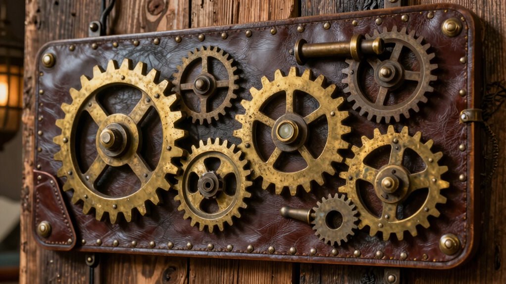 handcrafted steampunk signage