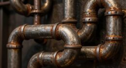 industrial steampunk pipe decor