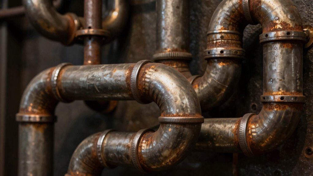 industrial steampunk pipe decor