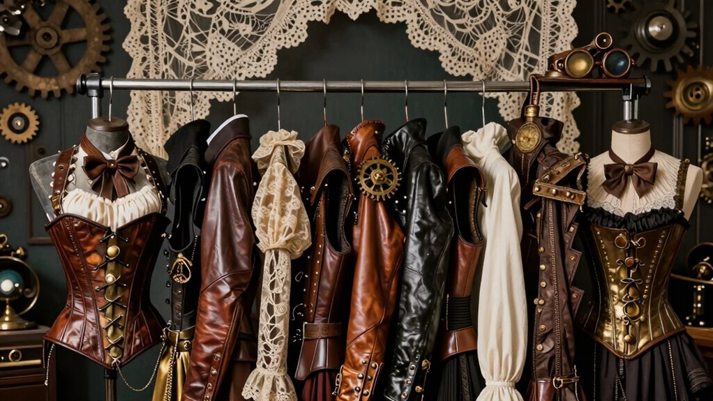 industrial victorian costume display