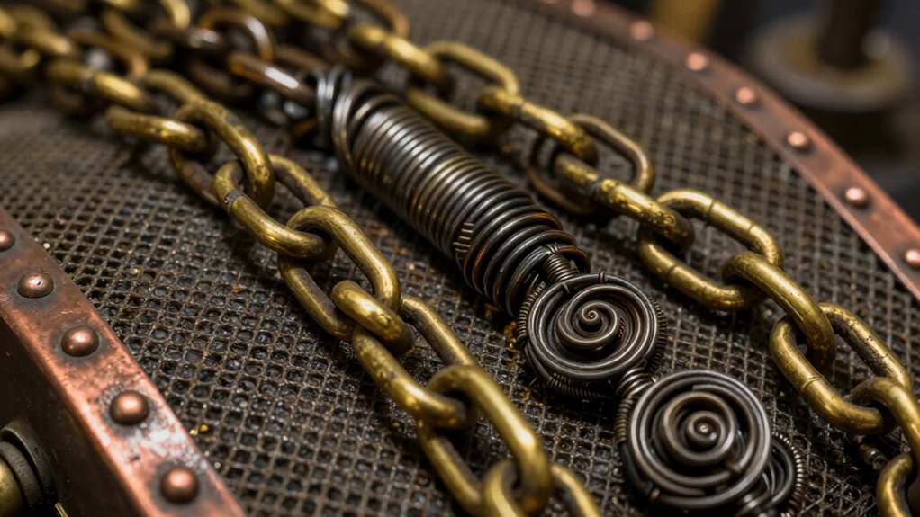 industrial vintage mechanical detailing