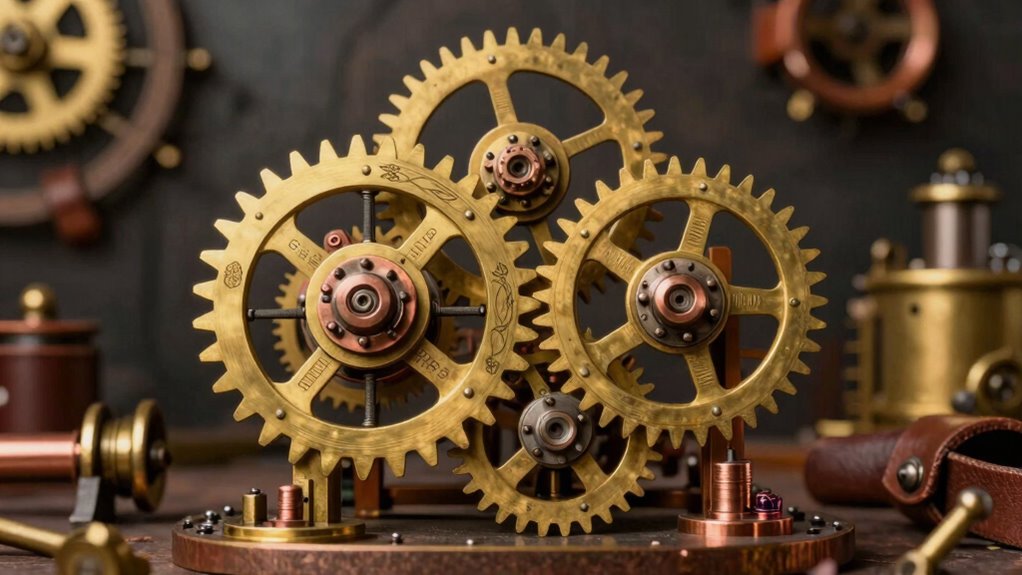 intricate victorian mechanical artistry