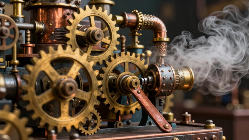 kinetic motion animates steampunk