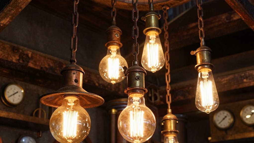layered industrial lighting design