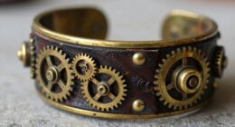 layered steampunk bracelet crafting