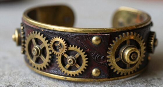 layered steampunk bracelet crafting