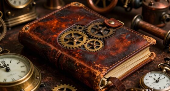 leather journals enhance steampunk