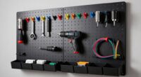 maker studio pegboard organization