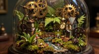 mini steampunk world displays