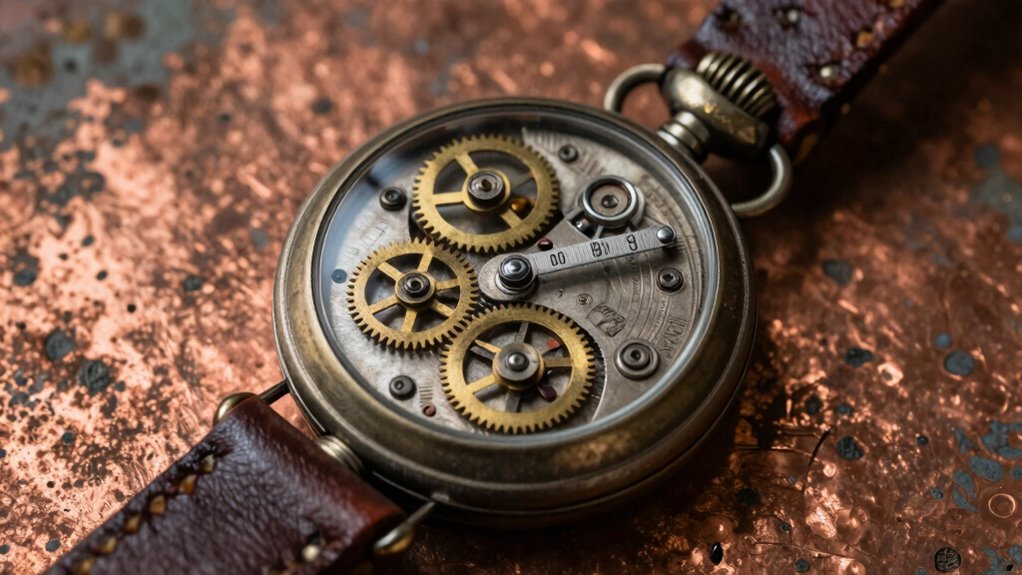 monochrome steampunk with accents