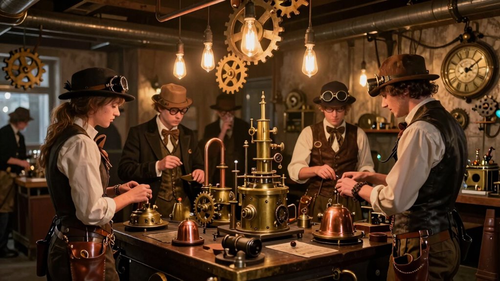 organize creative steampunk gathering