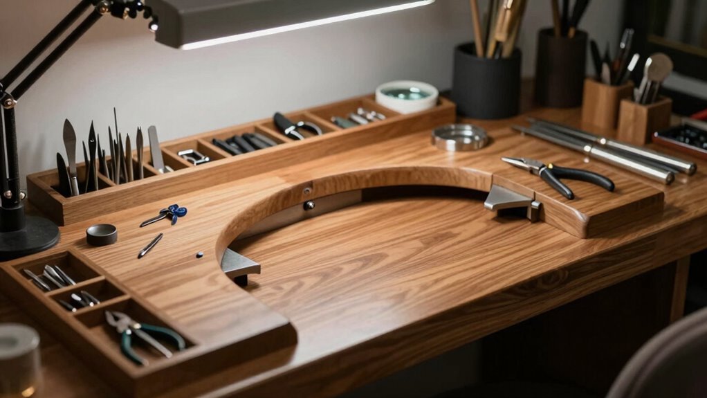 organized safe ergonomic workspace