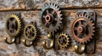 salvaged parts wall hooks