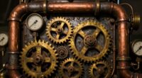 simulate intricate steampunk machinery