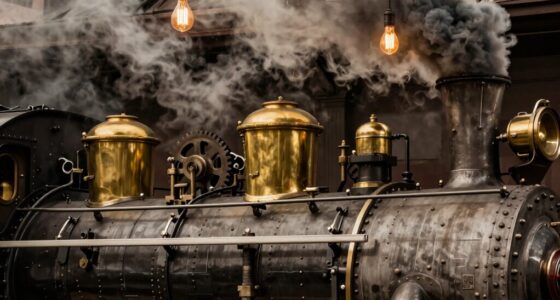 steam trains inspire steampunk imagery