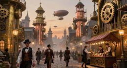 steampunk blends fantasy history