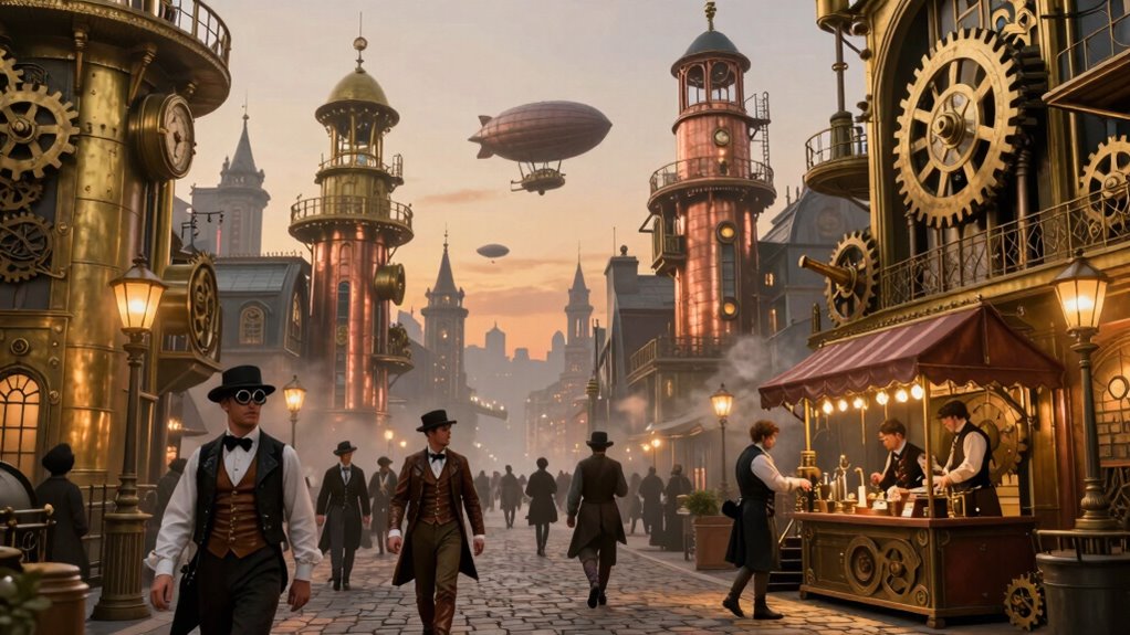 steampunk blends fantasy history