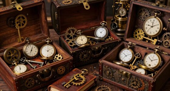 steampunk collectible storage boxes