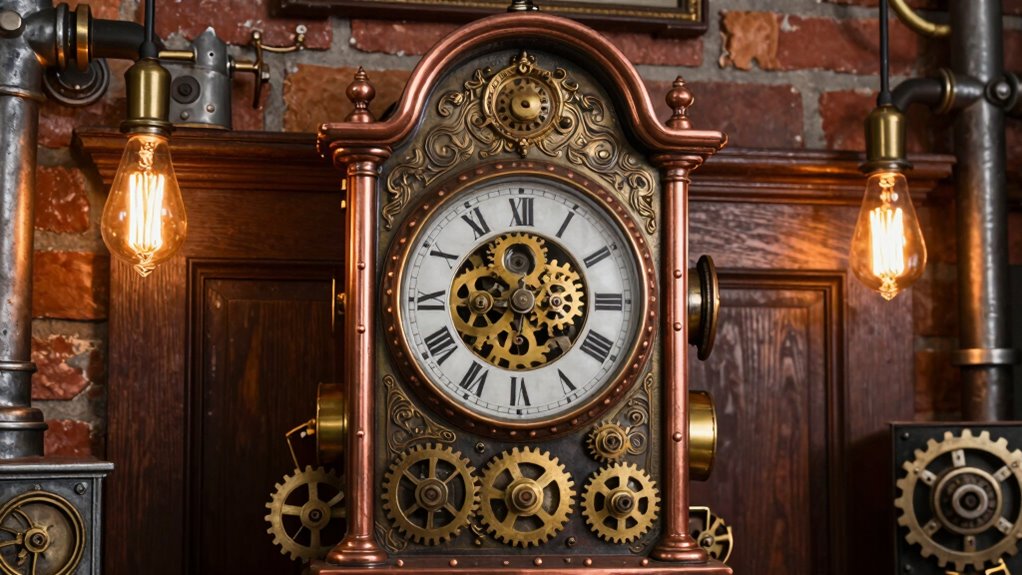 steampunk decor with vintage accents