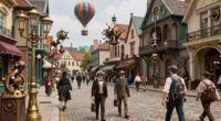 steampunk exhibits in cities
