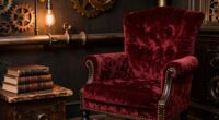 steampunk inspired accent chair