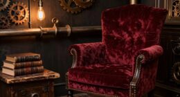 steampunk inspired accent chair