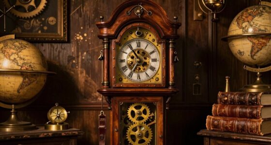 steampunk inspired clock decoration