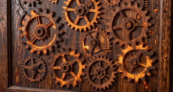 steampunk inspired wood burning