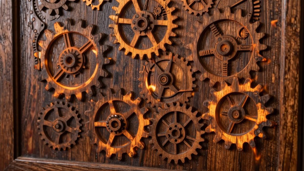 steampunk inspired wood burning