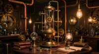 steampunk laboratory and myths
