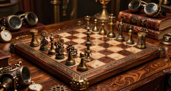 steampunk luxury chess decor