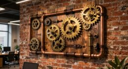 steampunk office wall decor