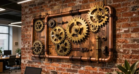 steampunk office wall decor