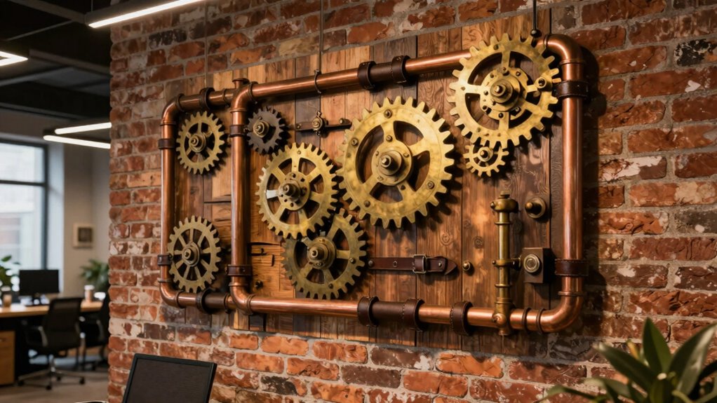 steampunk office wall decor