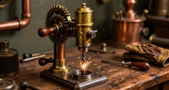 steampunk precision drill press