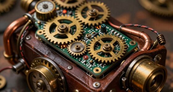 steampunk props with microcontrollers