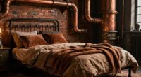 steampunk room cozy textiles