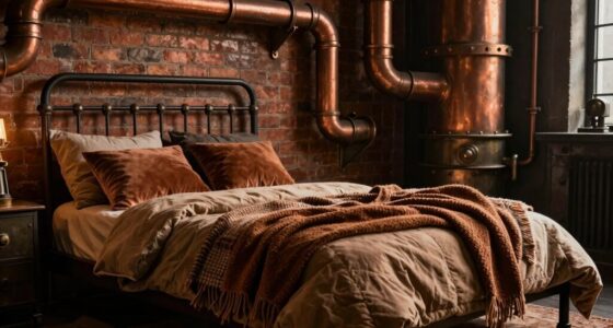 steampunk room cozy textiles
