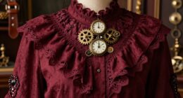 steampunk ruffled blouse pairings