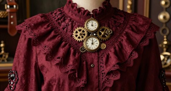 steampunk ruffled blouse pairings