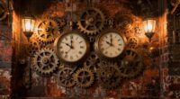steampunk themed backdrop ideas