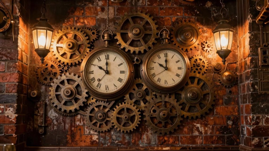 steampunk themed backdrop ideas