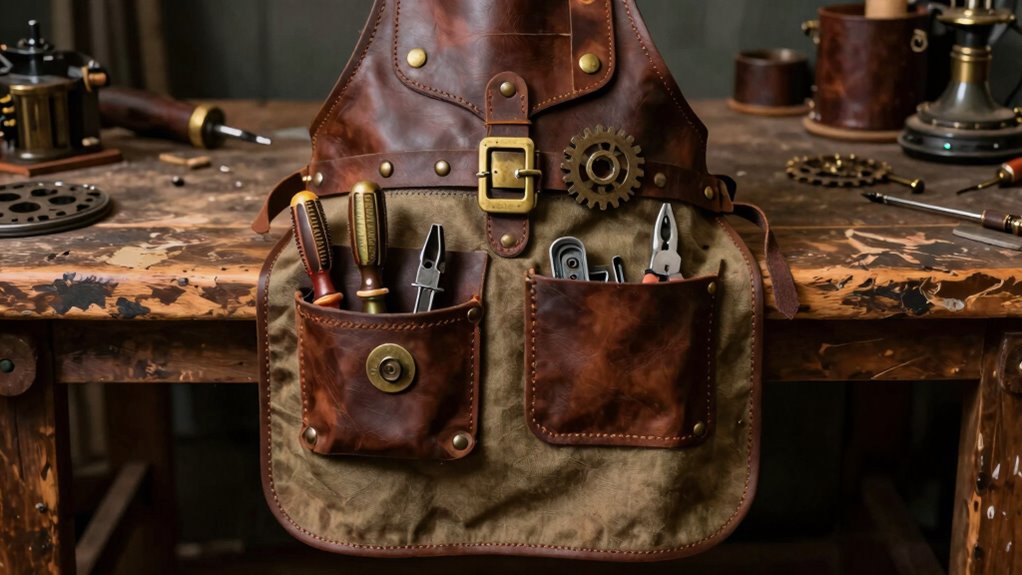 steampunk utility apron design