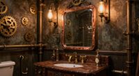 steampunk vanity bathroom decor