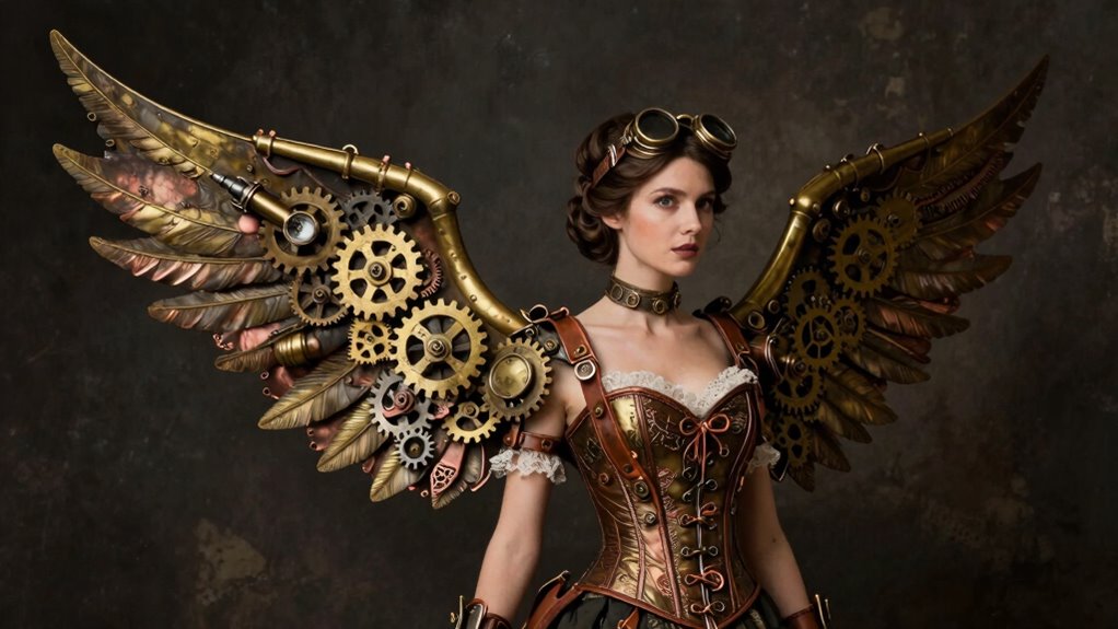 steampunk wings for photos