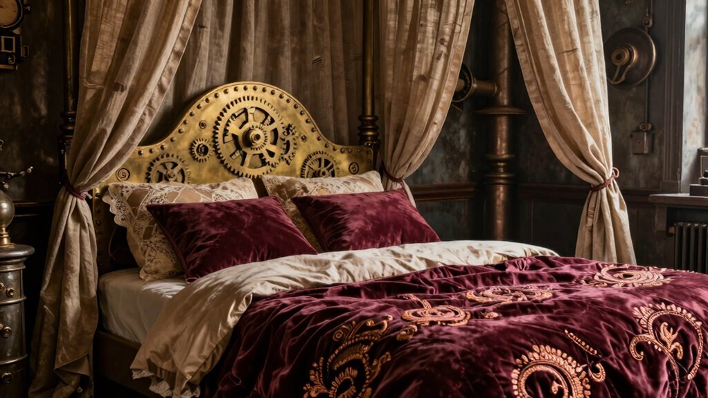 textile layering for steampunk style