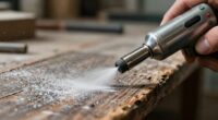 using sandblaster for weathering