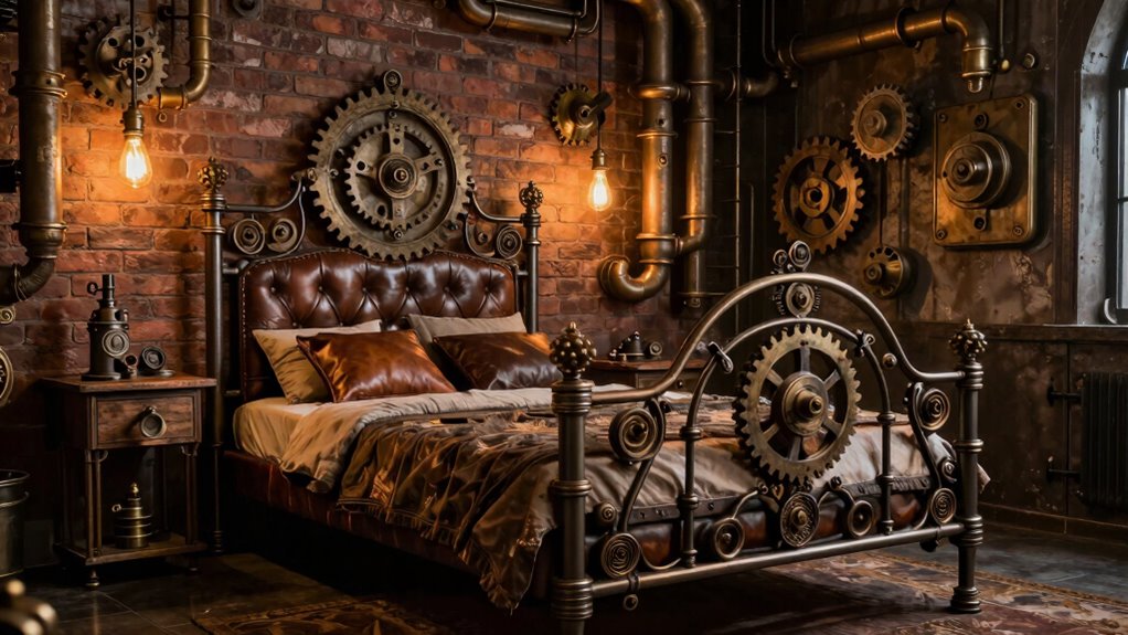 victorian industrial bedroom decor